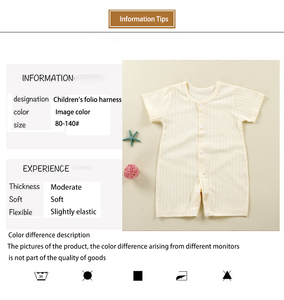 ชุดเด็กแรกเกิด ดีไซน์น่ารัก ผ้าฝ้าย สำหรับฤดูใบไม้ผลิ ลายการ์ตูนน่ารัก ชุดรอมเปอร์เด็กอ่อน เนื้อผ้านุ่ม - Product Image 6