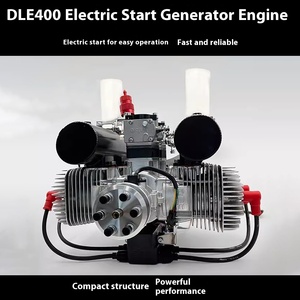 Motor de Avión Refrigerado por Aire de Alta Potencia DLE400 al por Mayor, Función de Generación de Energía de Arranque, Salida de 400W DC14V, Material Metálico - Product Image 2