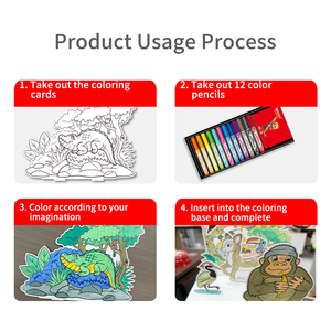 Keybaby 2025 Nuevo Estilo de Moda, Manualidades DIY para Niños, Lindo Estilo Acuarela, Bolígrafo 3D Pop Up, Tarjeta de Escena para Colorear con Arte Insertable - Product Image 5