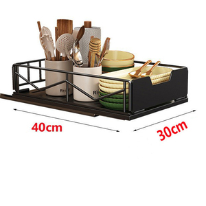 Kệ bếp trượt 2 tầng chịu lực cao, có thể kéo ra, dùng để đựng đồ trong tủ bếp - Product Image 6