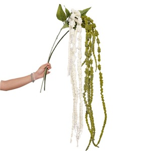 <span class=keywords><strong>Flor</strong></span> de <span class=keywords><strong>Amaranto</strong></span> de Cola Larga con Bayas Decorativas, Decoración para Bodas y Hogar, Ligera, para Interiores AFL014 - Product Image 5