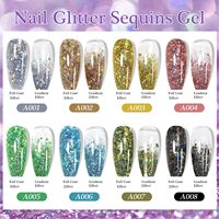 Beautilux – Kit de vernis gel UV réfléchissant effet diamant 8 couleurs – Peinture à ongles réfléchissante flash populaire OEM