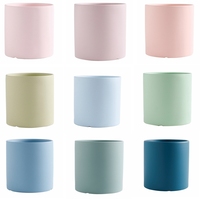 Planteur de fleurs coloré de haute qualité de différentes tailles, cylindre en céramique de Style nordique pour la maison et le jardin