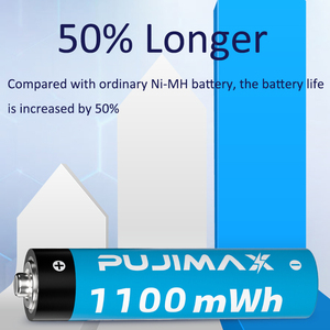 Batería <span class=keywords><strong>Recargable</strong></span> PUJIMAX <span class=keywords><strong>AAA</strong></span> de 1.5V, Batería de Iones de Litio, Celda Cilíndrica de 666mWh, Batería de Litio <span class=keywords><strong>AAA</strong></span> para Electrodomésticos - Product Image 4