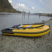 Durable PVC Hypalon Aluminium Plancher Sauvetage Bateau À Rames gonflable RIB Pêche Canot Ponton bateaux avec CE