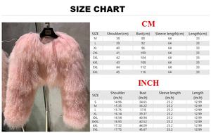 Caldo di vendita invernale mongolia <span class=keywords><strong>pelliccia</strong></span> genuina cappotti di <span class=keywords><strong>pelliccia</strong></span> di colore rosa chiaro da donna - Product Image 6