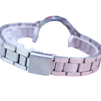Montre Enfant Tendance pour Filles et Garçons, Mouvement Quartz Numérique-Analogique, Bracelet en Acier Inoxydable, Résistante à l'Eau 30M pour l'École Primaire