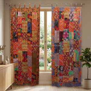 วินเทจ Kantha เย็บปะติดปะต่อกันผ้าม่านขายส่ง Kantha - Product Image 3