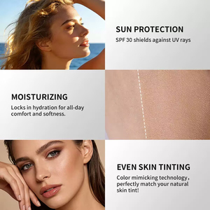 Fond de Teint Liquide Correcteur SPF30 Waterproof Longue Tenue 3 Couleurs Personnalisable Éclaircissant et Adaptatif pour Peaux Claires/Moyennes - Product Image 4