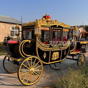 Calèche royale de luxe européenne en fibre de verre électrique pour le tourisme extérieur, les mariages et le transport public - Product Image 1