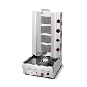 Grill à Kebab Turc Rotatif Automatique à Gaz avec 2 Brûleurs pour Usage en Restaurant - Prix d'Usine - Product Image 4