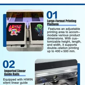 Impresora DTG para Camisetas con Tinta Blanca, Impresión de Alta Precisión A3 con Cabezal de Impresión I3200 I1600 XP600 para Prendas Oscuras - Product Image 2