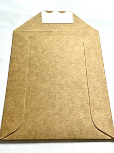 Có thể tái chế tùy chỉnh 3*4inch in logo màu đen nâu kraft phong bì trống con dấu dính vận chuyển bảo vệ lá chắn cho tcgs thẻ thể thao - Product Image 3