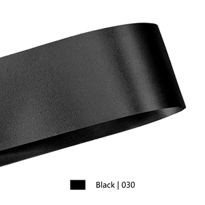 Ruban en satin PP noir uni de haute qualité, élégant, imperméable, en rouleau, pour la décoration de bouquets - Product Image 6