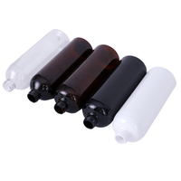 Bouteille ronde vide de savon liquide noir de 6oz 200ml, contenant de Lotion cosmétique en aluminium doré/en plastique à disque de capuchon supérieur