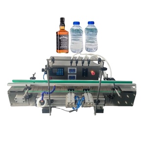 Automatic Desktop 4 Heads Filling Machinery Whisky Liquid Bottle Water Milk Tea Drinks <b>Juice</b> Filling <b>Machines</b> - Product Image 1