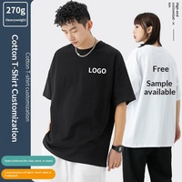 T-shirts personnalisés pour hommes, manches courtes, col rond, coupe ample, en coton pur, avec logo imprimé, pour promotion, fêtes, uniformes de classe, DIY