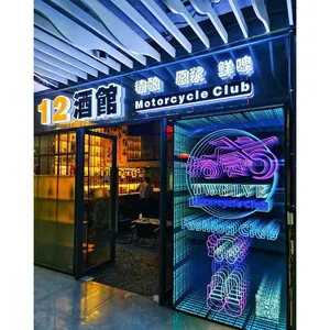 Abyss Mirror Neon Light Billboard 3D Customized Infinite Starry Sky DIY Luminous Characters