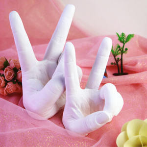 Moule à main en argile 3D personnalisée, nouvelle tendance, kit de moulage de poudre et de plâtre pour couples, DIY bricolage, loisirs créatifs, <span class=keywords><strong>2022</strong></span> - Product Image 4