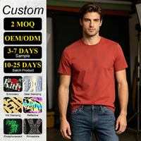 T-shirt Homme 250g en Mélange Nylon Coton Spandex, Tailles S-4XL, Personnalisable avec Logo, Uni, Manches Courtes, Haute Qualité
