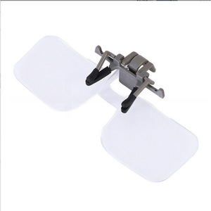 Lunettes grossissantes à clipser avec verres en acrylique, conçues pour les personnes âgées, pour la lecture, la gravure, avec bandeau, haute définition, 2x - Product Image 2