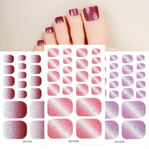 Autocollant semi-durci pour pédicure minimaliste, bandes de gel pour ongles d'orteils, longue durée, UV, esthétique et tendance - Product Image 2