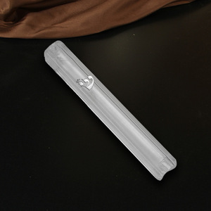 Mezuzah per <span class=keywords><strong>Porta</strong></span> Rotonda Bianca in Plastica Trasparente ad Alta Durezza, Impermeabile, Autoadesiva, Decorazione per Casa Ebraica, Regalo, Prodotto in Cina - Product Image 5