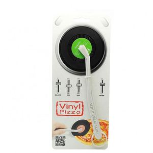 Creative Retro Vinyl Record Pizza Cutter With Food Grade <b>Plastic</b> Handle Customized for Wedding and Household Use - Product Image 4