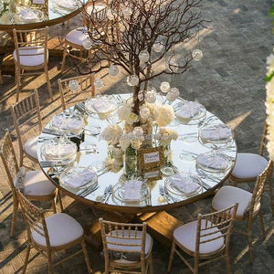 Miroir <span class=keywords><strong>de</strong></span> <span class=keywords><strong>table</strong></span> rond personnalisé en acrylique argenté ou doré <span class=keywords><strong>de</strong></span> 3 mm, décoration moderne pour la maison, décoration <span class=keywords><strong>de</strong></span> mariage, couverture pour décoration d'événements <span class=keywords><strong>de</strong></span> mariage - Product Image 4