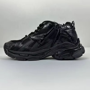 Sneakers de course de qualité supérieure en cuir véritable, sneakers chunky, sneakers décontractées pour la marche, chaussures de créateur tendance, Balenciages - Product Image 1