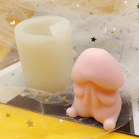 YS 3D Hochwertige Flüssigsilikon-Formen zur Herstellung von Penis-Silikonformen, Penis-Süßigkeiten, Schokolade, Penisförmige Formen, Dick-Kuchen- und Kerzenwerkzeuge