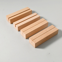 Porte-étiquettes personnalisés en bois Pafu pour menus, cartes de table, cartes nominatives et numéros de table