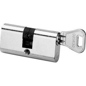 Cilindro - cilindro de seguridad con 22+22:54 mm, acabado en níquel, ideal para puertas, resistente y duradero. - Product Image 1