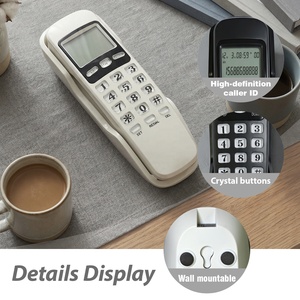 Téléphone filaire mural pour bureau et hôtel, ensemble téléphonique filaire compact pour la maison, vente en gros - Product Image 2