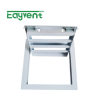 Grille de ventilation extérieure en aluminium résistante aux intempéries, à battants ouvrables, en aluminium 6063-T5, revêtement poudré, anti-pluie, pour écran anti-insectes et CVC
