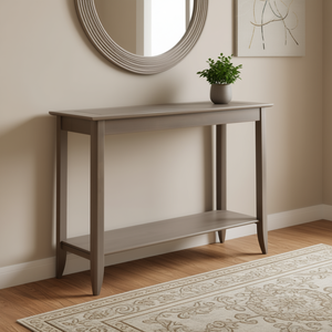 Mesa Consola Santino Gris Ostra, Mueble Moderno de Madera para Almacenamiento en el Recibidor o Entrada - Product Image 2