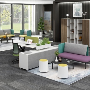 Divisor de Espacios Comercial, Cubículos Modulares, Escritorio de Estación de Trabajo para 4 Personas, Muebles de Oficina - Product Image 2