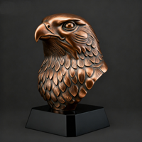 Buste de coq, statue d'animal, buste pour la décoration de la maison