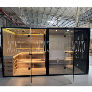 Haloterapia Sauna a infrarossi Hamman vapore a infrarossi Sauna esterna doccia a vapore e Sauna luci Led con doccia <span class=keywords><strong>bagno</strong></span> <span class=keywords><strong>turco</strong></span> - Product Image 6
