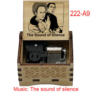 Caja de <span class=keywords><strong>música</strong></span> de madera con sonido de <span class=keywords><strong>silencio</strong></span>, 18 notas, movimiento Musical, regalo especial de madera bonito para cumpleaños de amigos - Product Image 3