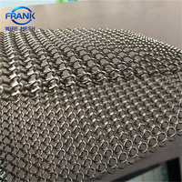 Rideau décoratif en maille métallique en acier inoxydable, maille de chaîne architecturale pour séparateur de pièce