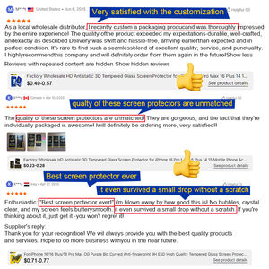 Modèles explosifs 2026 APEI ARMOR Protection d'écran en verre trempé Gorilla <span class=keywords><strong>incassable</strong></span>, imperméable, pour <span class=keywords><strong>iPhone</strong></span> 15 16 17 Pro Max - Product Image 6