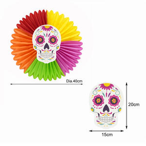 EAST TERN Décoration de fête en papier durable en forme de tournesol pour le <span class=keywords><strong>Jour</strong></span> des Morts, Diwali et Thanksgiving - Product Image 2