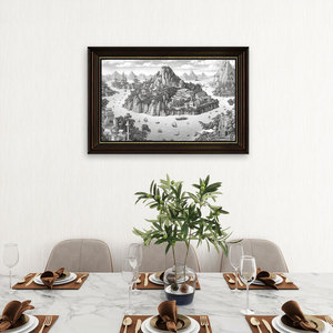 Art mural en toile encadrée en bois magnifiquement fabriqué à la main impressions sur toile décoration murale - Product Image 2