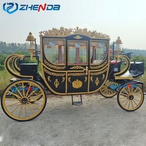 Carruaje de Boda de Lujo, Carroza Real Eléctrica, Nuevo Estilo, Remolque de Carruaje de Boda Tirado por Caballos en Venta - Product Image 5