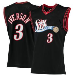 Футболка игрока Филадельфия Фаст Брейк 77, сезон 2025/26 # Эджкемб 8 # Джордж 3 # Баскетбольная футболка с вышивкой Iverson в американском стиле - Product Image 3