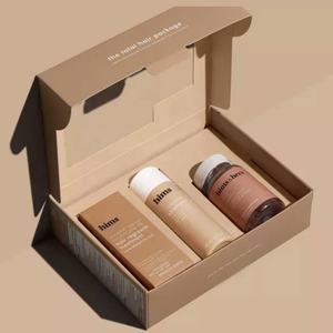 Échantillon gratuit Logo personnalisé Premium Bule Couleur Spécialité Papier Cosmétique Emballage Boîte d'Expédition Boîte Mystérieuse Boîte de Papier - Product Image 5