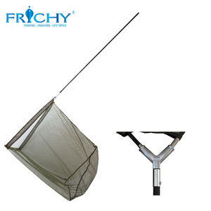 EN01 filets de pêche professionnels piège à poisson filet de pêche à la mouche poignée en Composite de carbone vert Portable épuisette d'atterrissage - Product Image 1