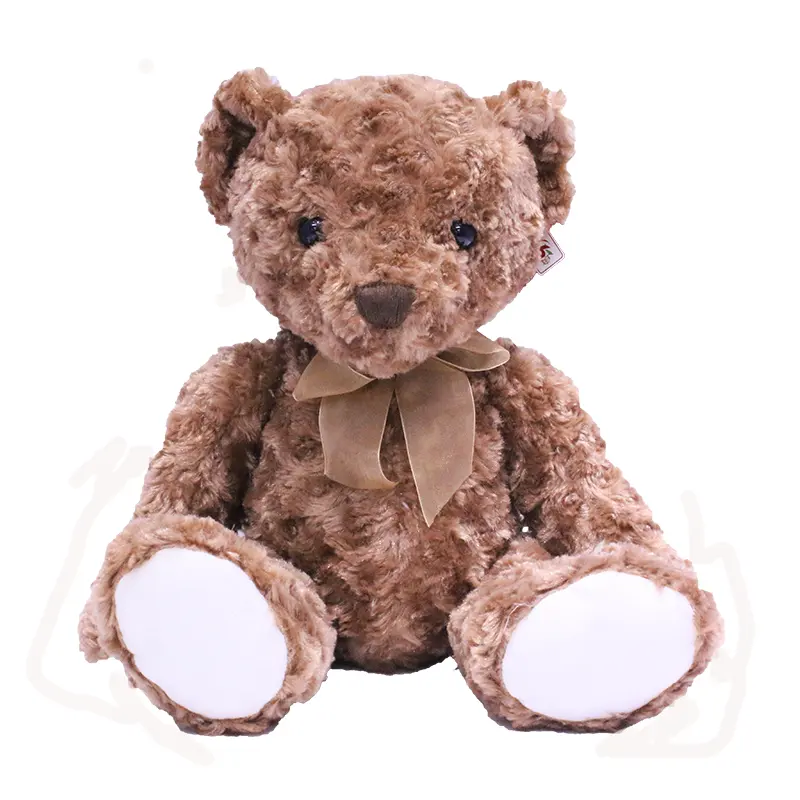 Cute plush bear blue embroidered moon scarf teddy bear 30CM stuffed toy soft toy 