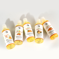 OEM Huile corporelle 7 jours au curcuma, à la rose, à l'amande et à la papaye Huile de massage corporelle à la carotte super blanchissante 100ml